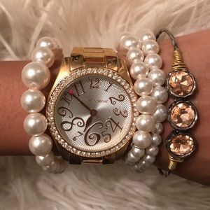 Betsy Johnson Rose Gold Watch